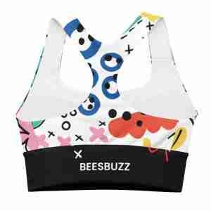 all over print longline sports bra white back 627b7946e471b