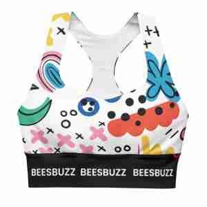 all over print longline sports bra white front 627b7946e4542