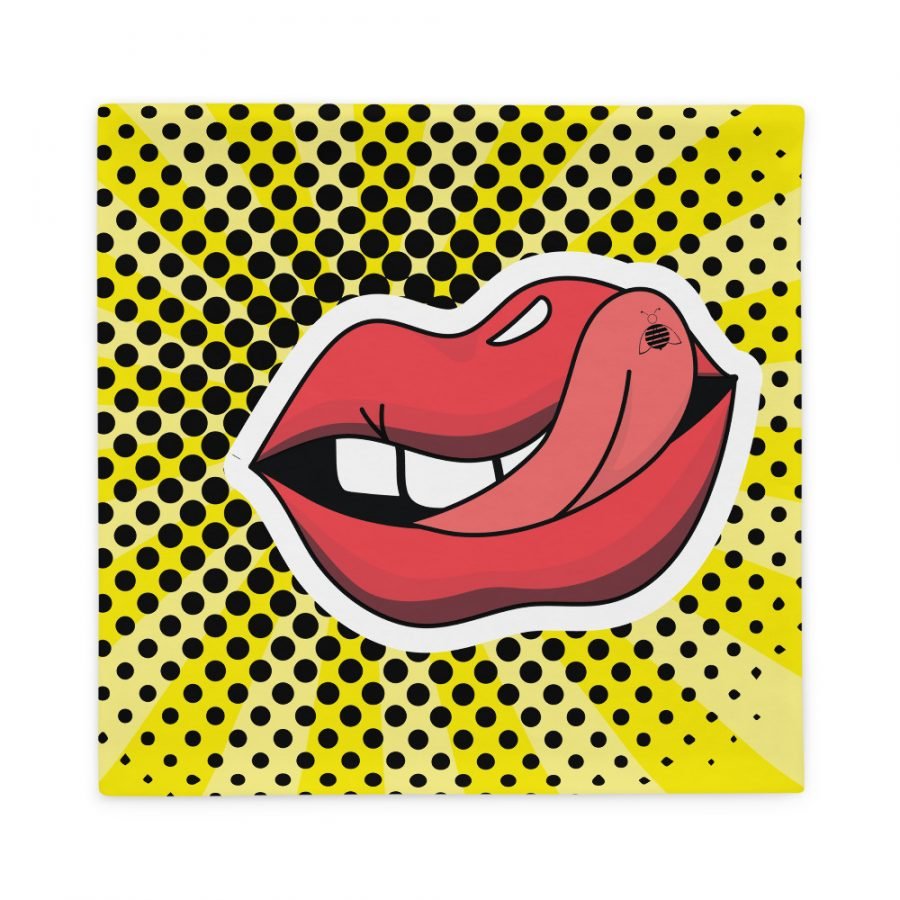 Couch pillow case"pop art lips"high quality