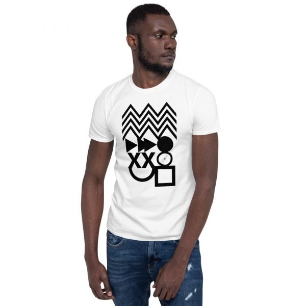 Abstract shapes t shirt high quality