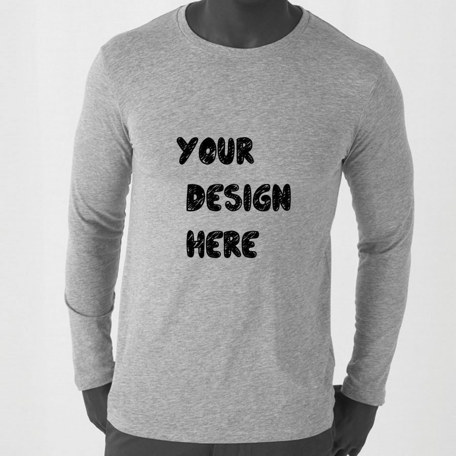 Custom T-Shirt long sleeve Design - 1 high-Quality Cotton