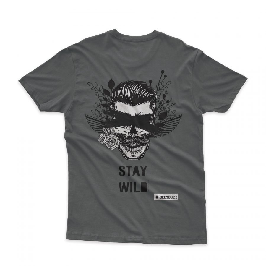 STAY WILD DARK GREY 1