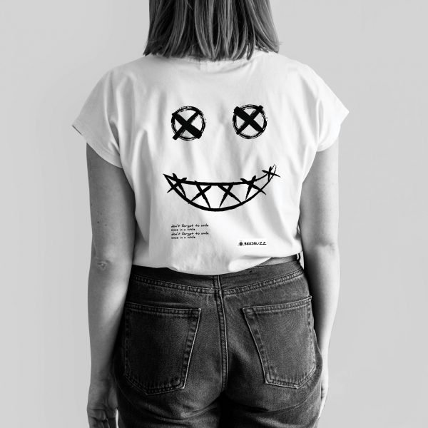 Women's t-shirt "smile face" high quality