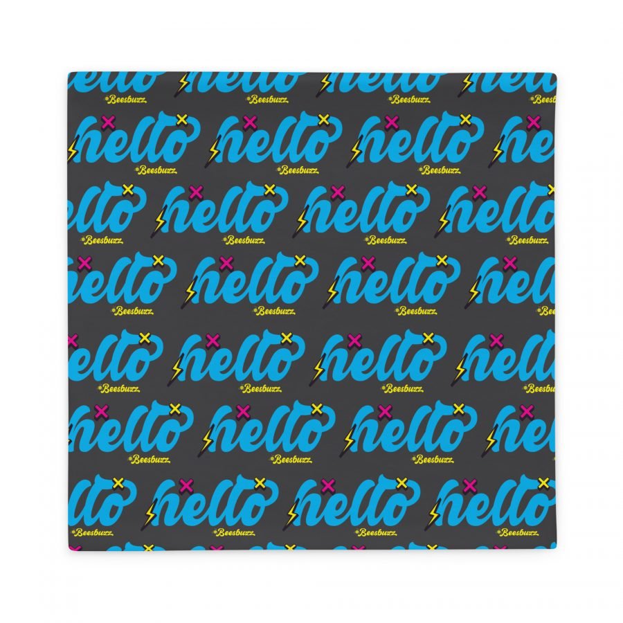 Couch pillow case "Hello" high-quality